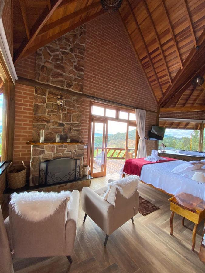 Chales Encanto Das Pedras - Chale Master Luxo Sapucaí-Mirim Exterior foto